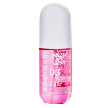 Holler and Glow Bondi Blush Pink Dragon Fruit Body & Hair Mist, 240ml/8.11 fl oz