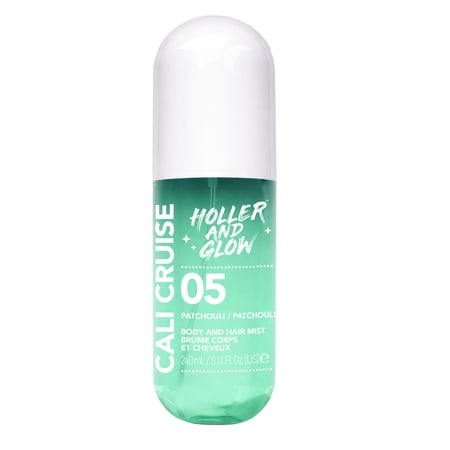 Holler and Glow Cali Cruise Patchouli Body & Hair Mist, 240ml/8.11 fl oz