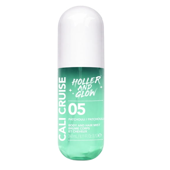 Holler and Glow Cali Cruise Patchouli Body & Hair Mist, 240ml/8.11 fl oz