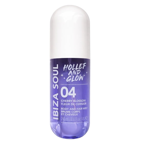 Holler and Glow Ibiza Soul Cherry Blossom Body & Hair Mist, 240ml/8.11 fl oz