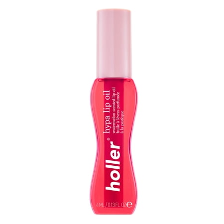 Holler Hypa Lip Oil Juicy Cute Watermelon Scented Lip Oil, 0.13 Fl Oz