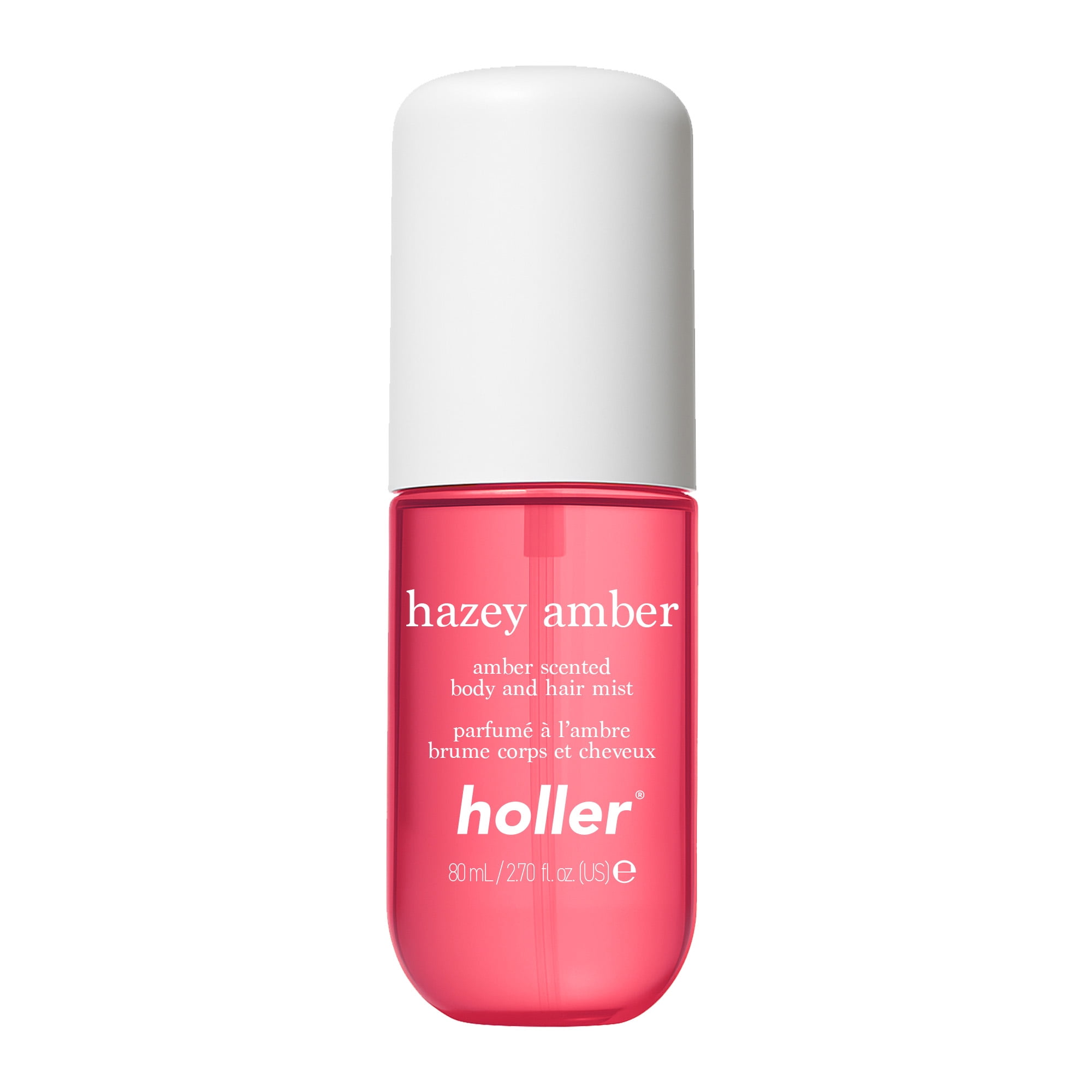 Holler Hazey Amber Body and Hair Fragrance Mist, Amber Scented, 2.7 fl oz