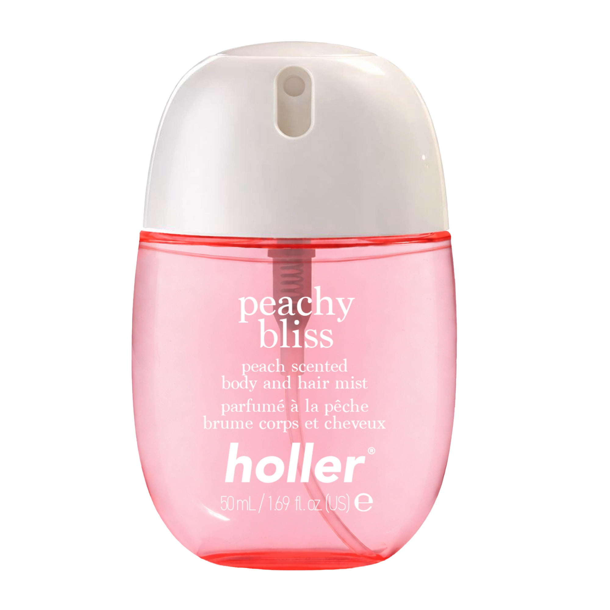 Holler Peachy Bliss Peach Scented Body and Hair Fragrance Mist, 1.69 fl oz