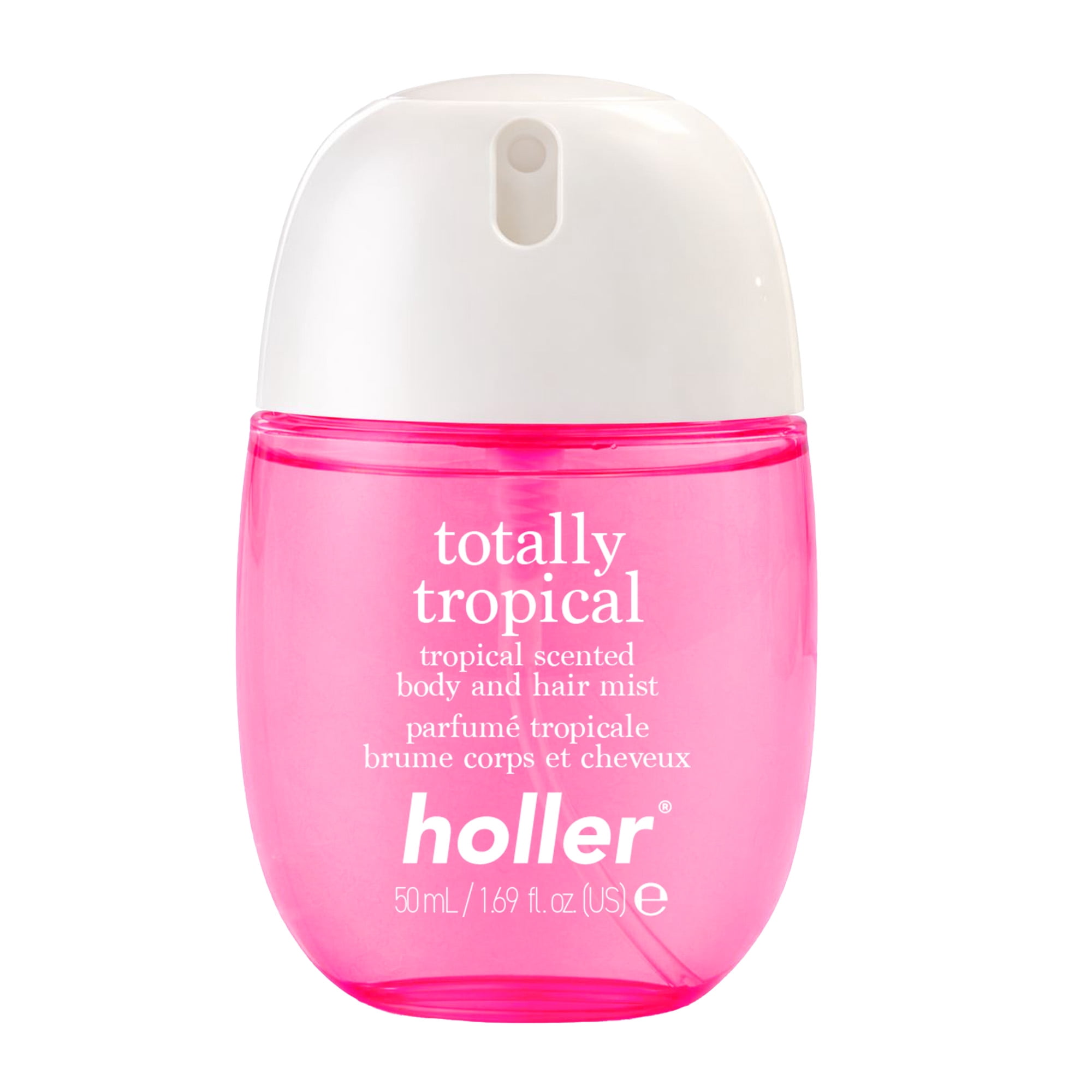 Holler Totally Tropic Scented Body and Hair Fragrance Mist, 1.69 fl oz