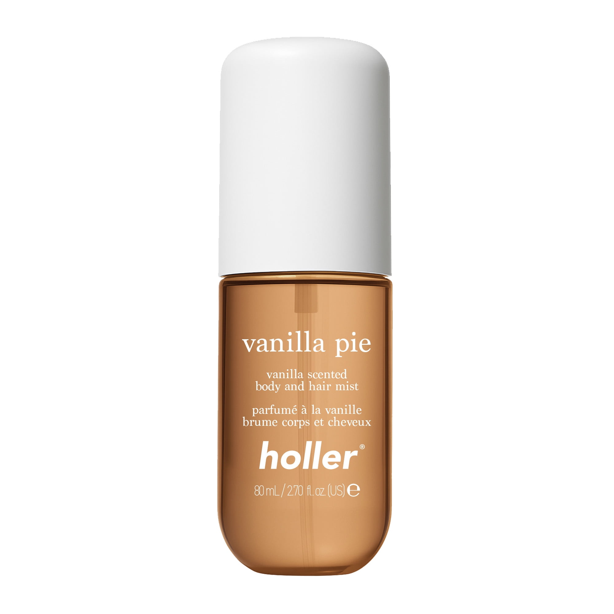 Holler Vanilla Pie Body and Hair Fragrance Mist, Vanilla Scented,  2.7 fl oz