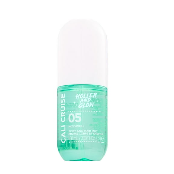 Holler And Glow Cali Cruise Patchouli Body & Hair Mist, 3.38 fl oz