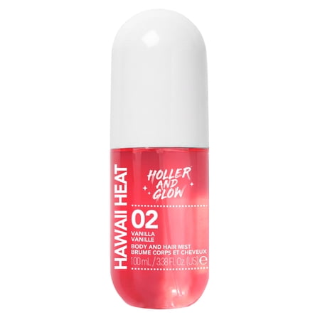Holler and Glow Hawaii Heat Vanilla Body & Hair Mist, 100 ml/3.38 fl oz