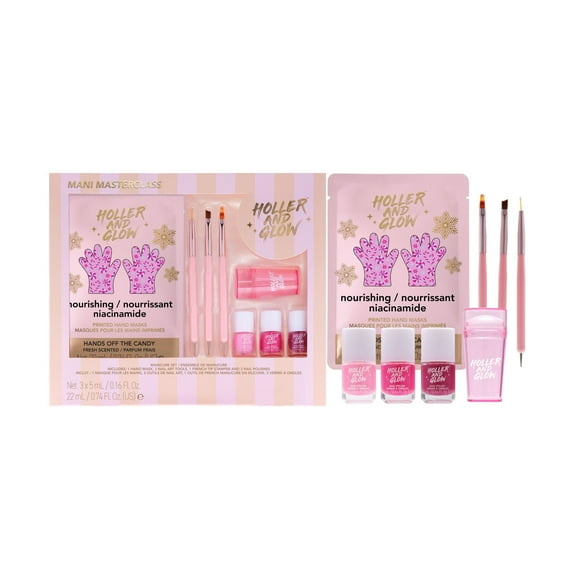 Holler and Glow Limited Edition Mani Masterclass Nail Kit, 8 Piece Gift Set