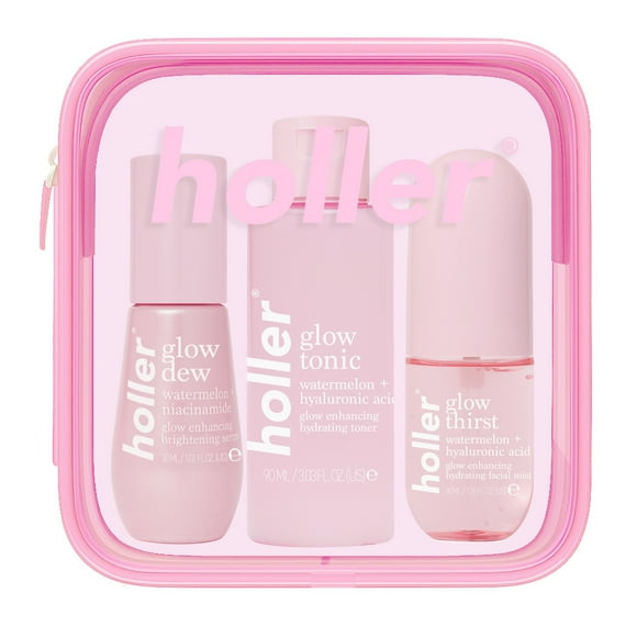 Holler and Glow Recipe to Glow Skin Care Set, 3 pieces