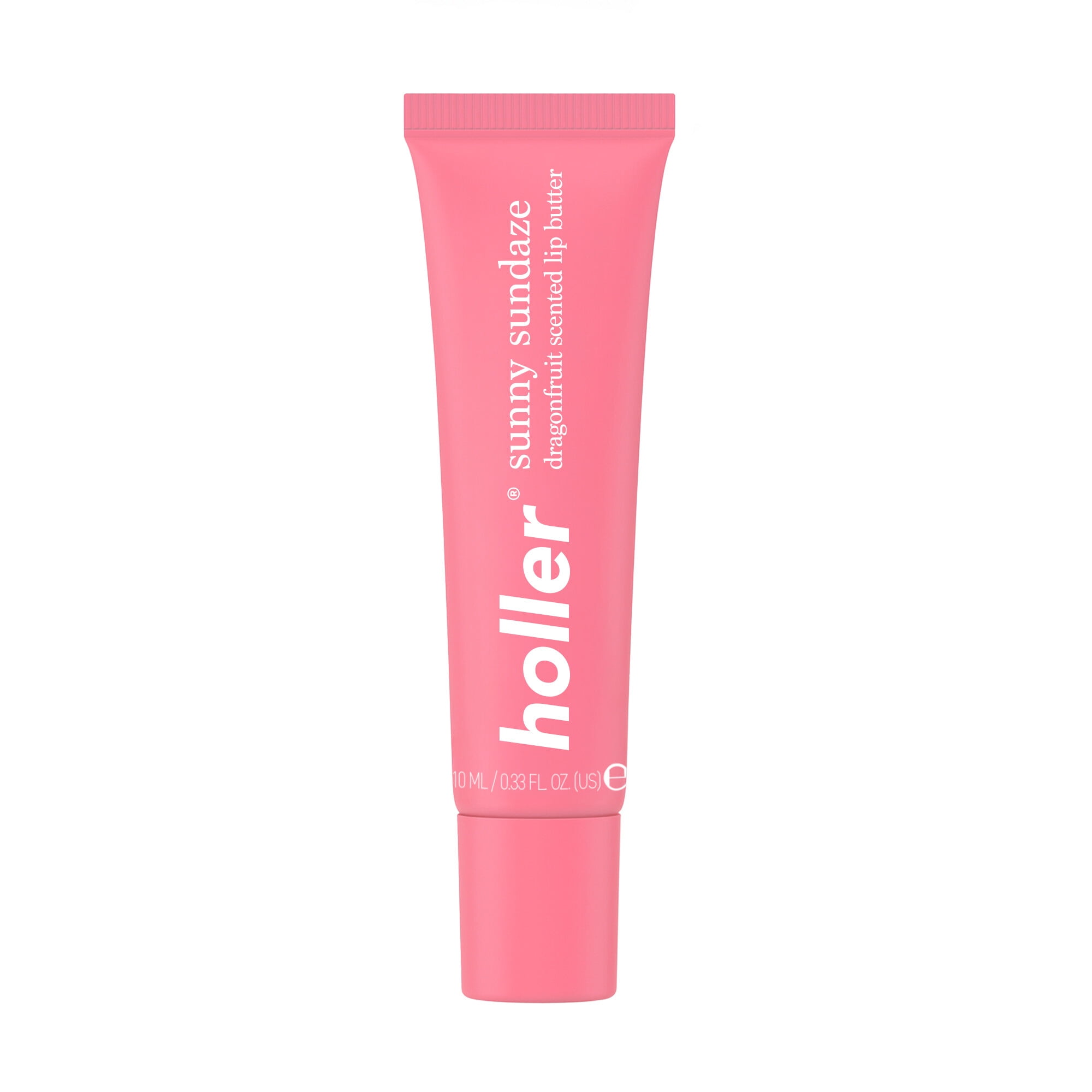 Holler Sunny Sundaze Hot Tropic Dragon Fruit Lip Butter, Hydrating Shea Butter, 0.33 fl oz