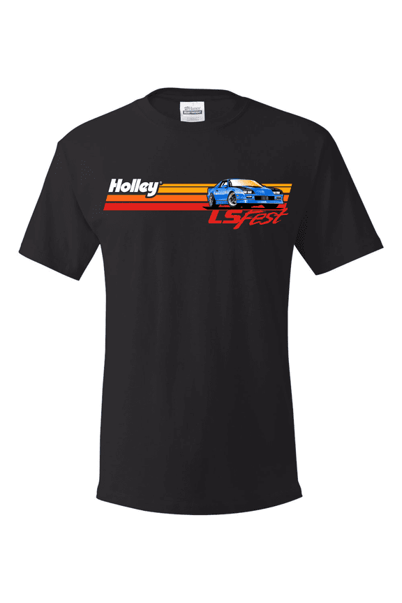 10312-SMHOL T-Shirt LS Fest Retro Camaro Stripe - Indigo - Adult Small - Each