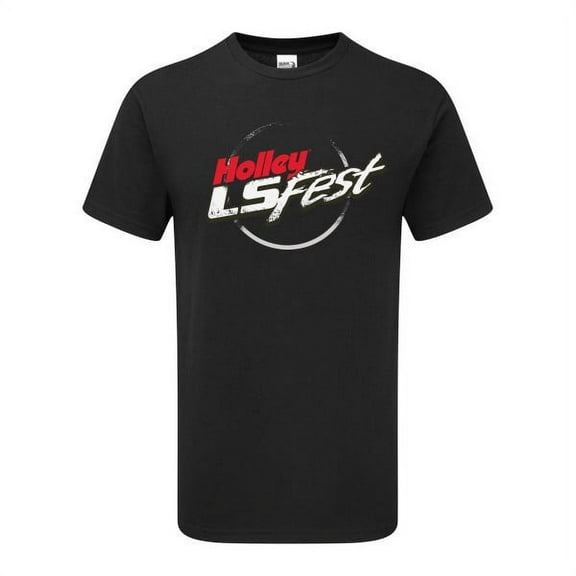 Holley 10371-LGHOL T-Shirt Men's - LS Fest Logo - Black - Adult Large - Each