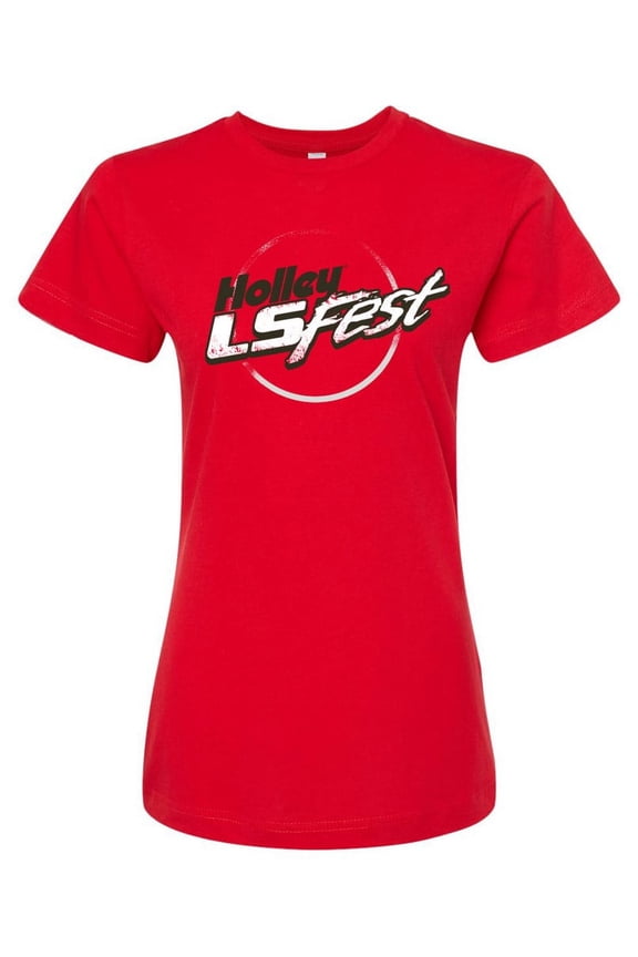 10372-LGHOL LS Fest Ladies Logo Tee - Red - Adult Large -Each