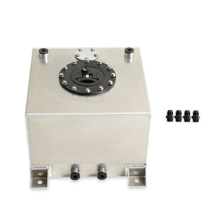 Holley 19-201 Fuel Cell - 5 gal - 10 AN Fittings - Foam - Aluminum - Natural