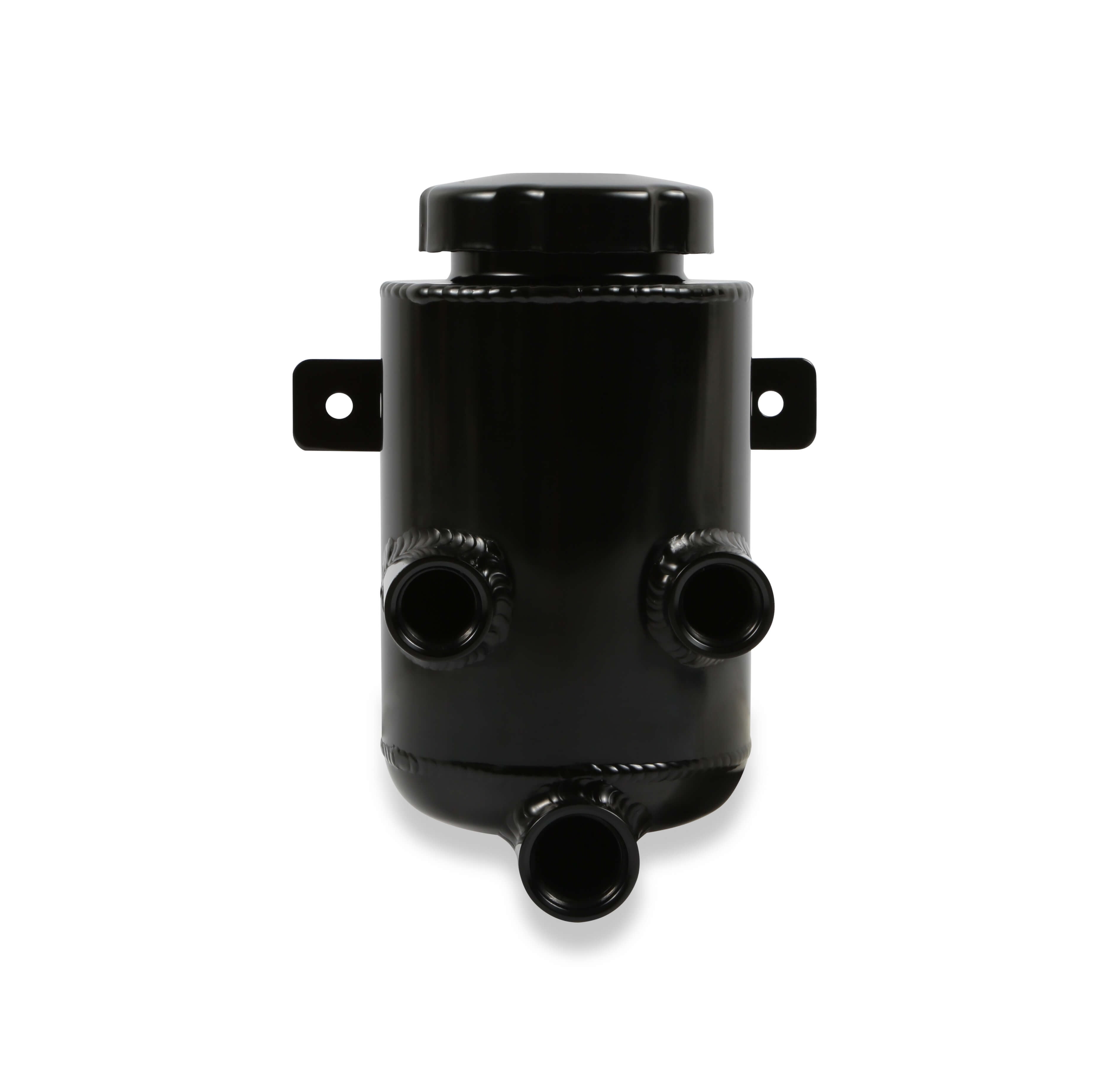 Holley 198-212 Power Steering Remote Reservoir Black Aluminum