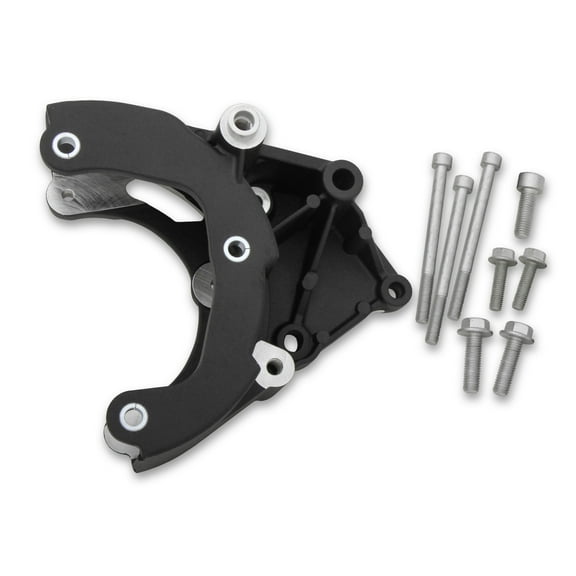 Holley 20-133BK LS A/C Accessory Drive Bracket - Passenger's Side A/C Bracket - works with R4 compressor