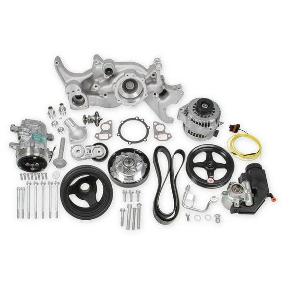 Holley 20-185 Mid-Mount Complete Accessory System, LS Engine