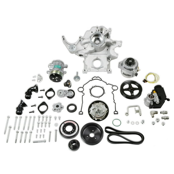 Holley 20-293 Premium Mid-Mount Complete Accessory System - Natural Cast Finish