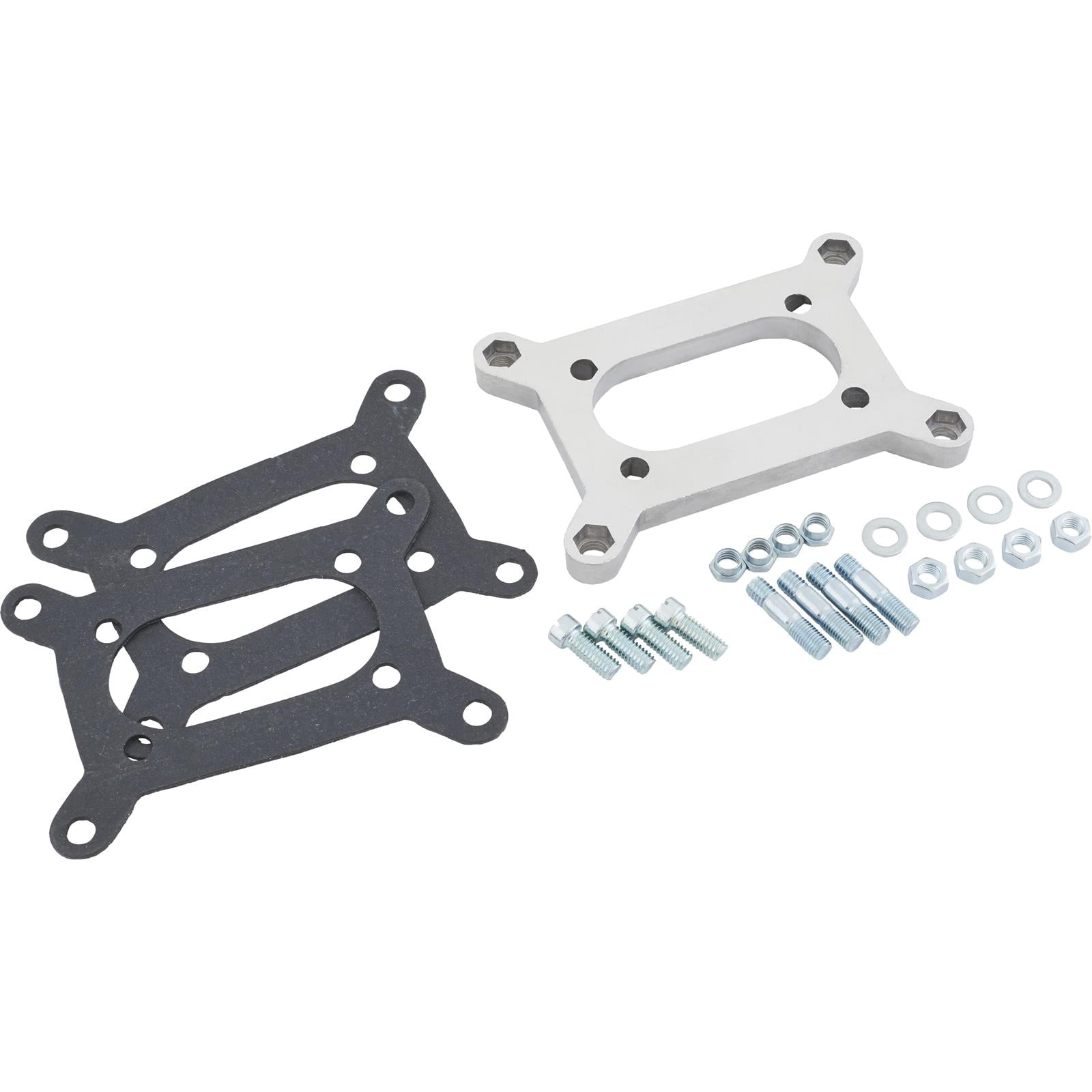 Holley 2300 to Rochester 2G Carburetor Adapter Aluminum, Open Plenum Design, Gaskets