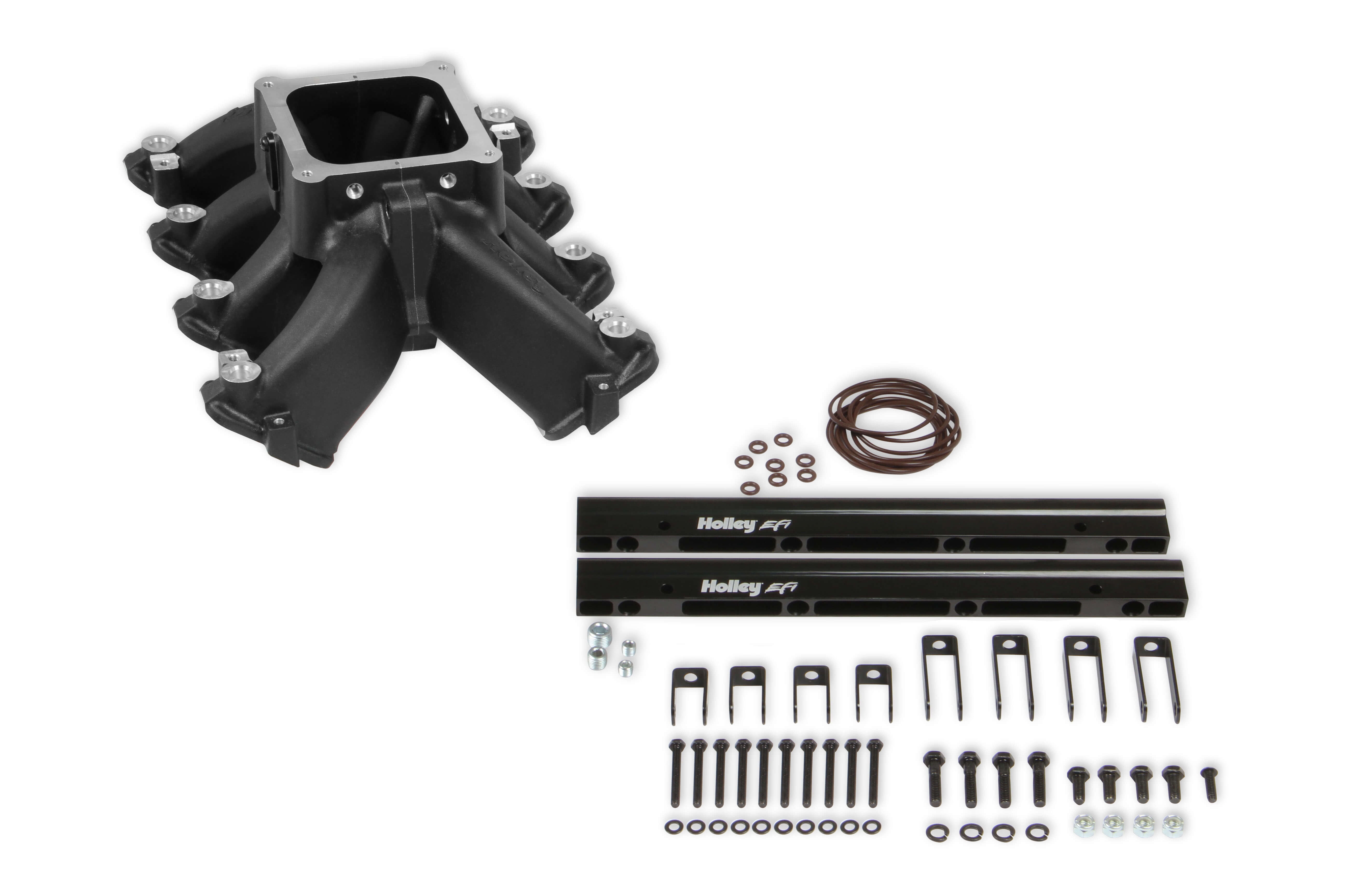 Holley 300-294BK Single Plane EFI 4500 Split-Design Race Intake Manifold- GM LS1/LS2/LS6