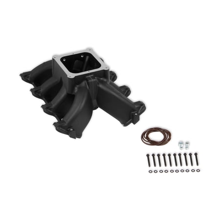 Holley 300-295BK Single Plane 4500 Carbureted Split-Design Race Intake Manifold- GM LS1/LS2/LS6