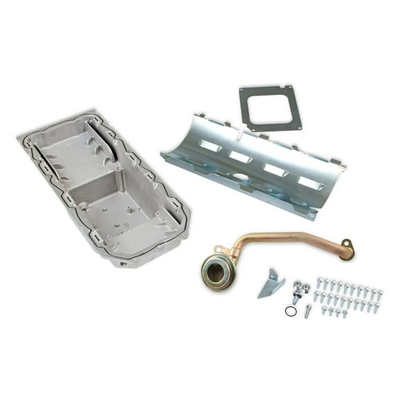 Holley 302-61 Gen III Hemi Engine Swap Oil Pan - Mid Sump - Natural Finish