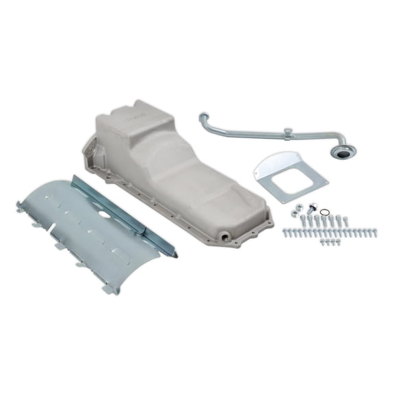 Holley 302-75 Gen III Hemi Engine Swap Oil Pan - Rear Sump Non VVT - Natural Finish
