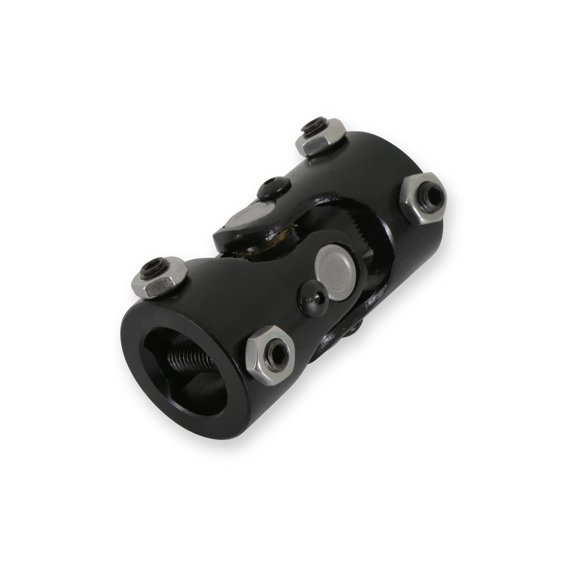 Holley 320-103 U-Joint, 1 Inch DD to 1 Inch DD, Steel, Black