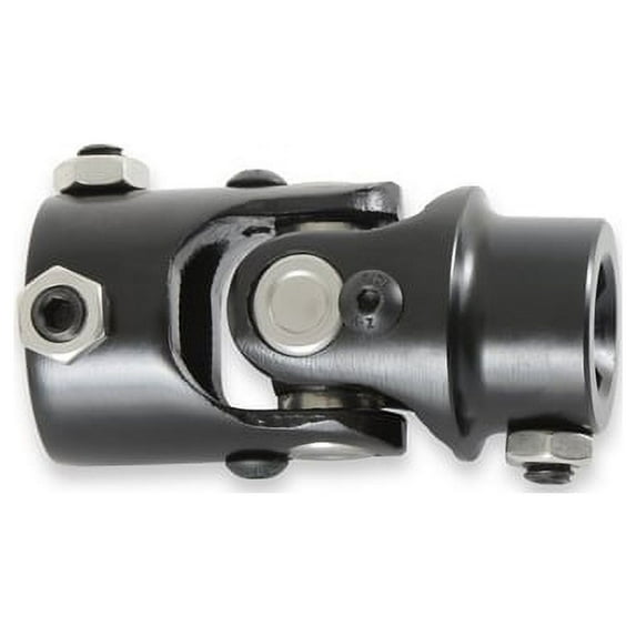 Holley 320-104 U-Joint, 1 Inch 48 Spline to 1 Inch DD - Black Zinc