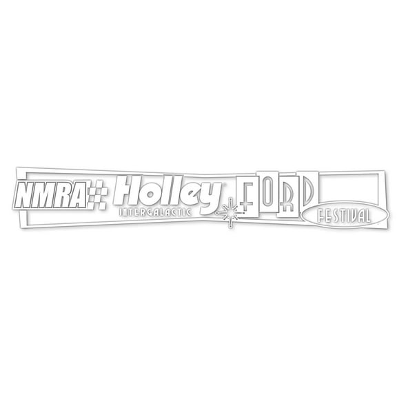 Holley 36-517 Ford Fest Windshield Decal - White