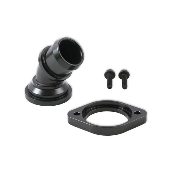 Holley 97-343 Water Neck Swivel 45 Degree Angle Black