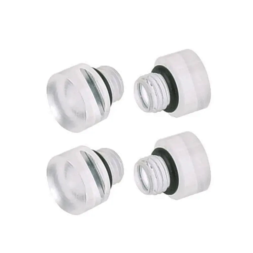 Holley Carb Float Bowl Clear View Sight Plugs 4 Pack
