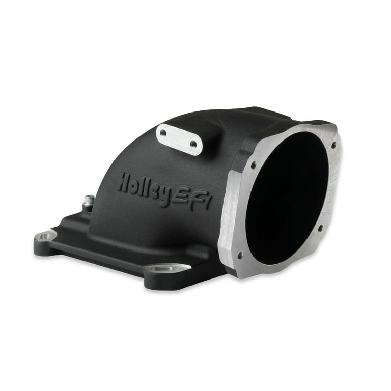 Holley Intake Elbow 4150 GM LS TB Flange - Black Holley Intake Elbow 4150 GM LS TB Flange - Black