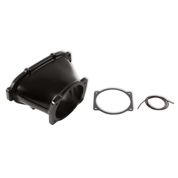Holley EFI 300-630BK Billet Aluminum LS Front-Feed Lo-Ram 105 mm Throttle Body Adapter