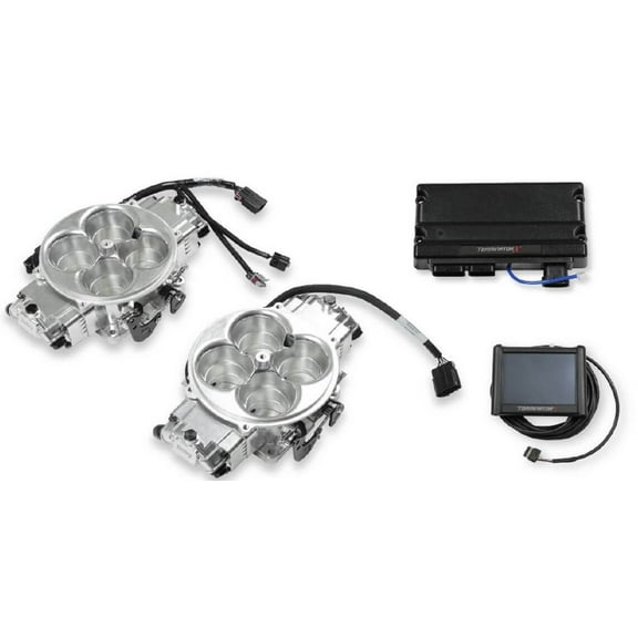 Holley EFI 550-1080 Terminator X Stealth 4500 2x4 Kit - Shiny