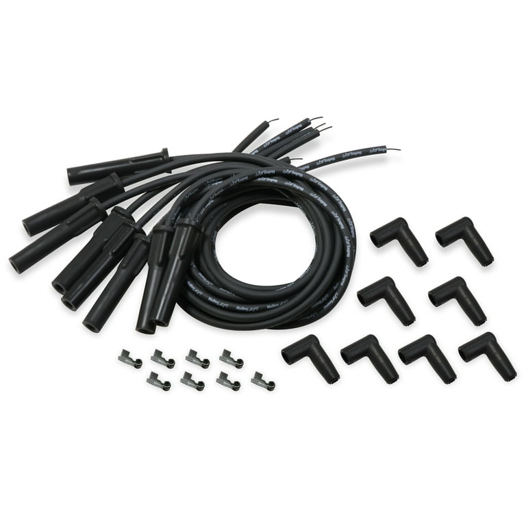 Holley Spark Plug Wire Set Univ GM LS Cut to Fit - Black Holley Spark Plug Wire Set Univ GM LS Cut to Fit - Black