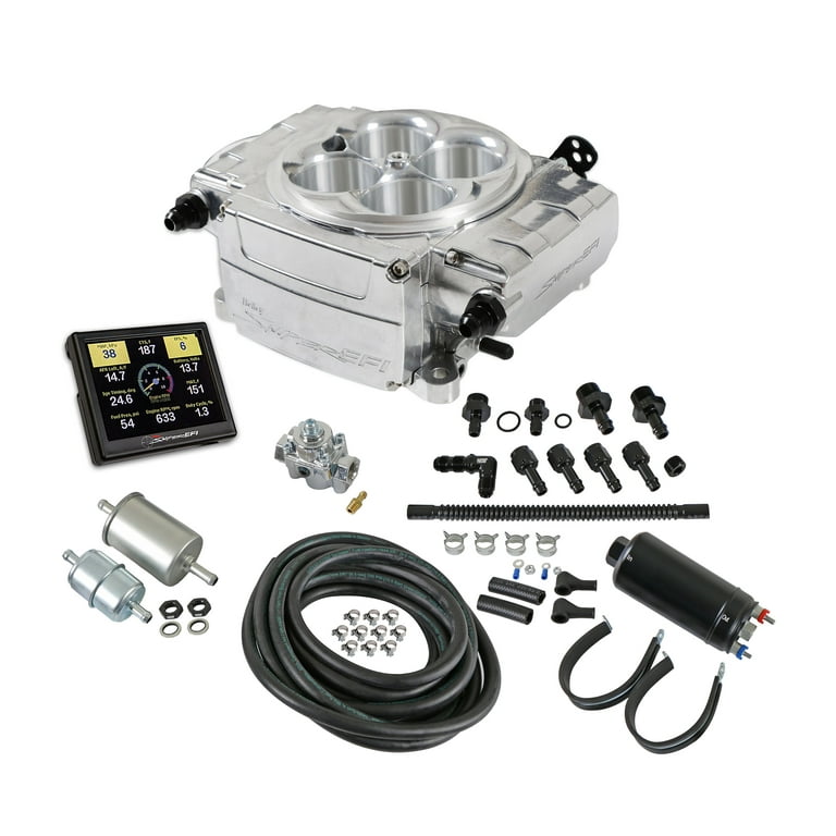 Holley Sniper 2 EFI Master Kit Polished without PDM Holley Sniper 2 EFI Master Kit Polished without PDM