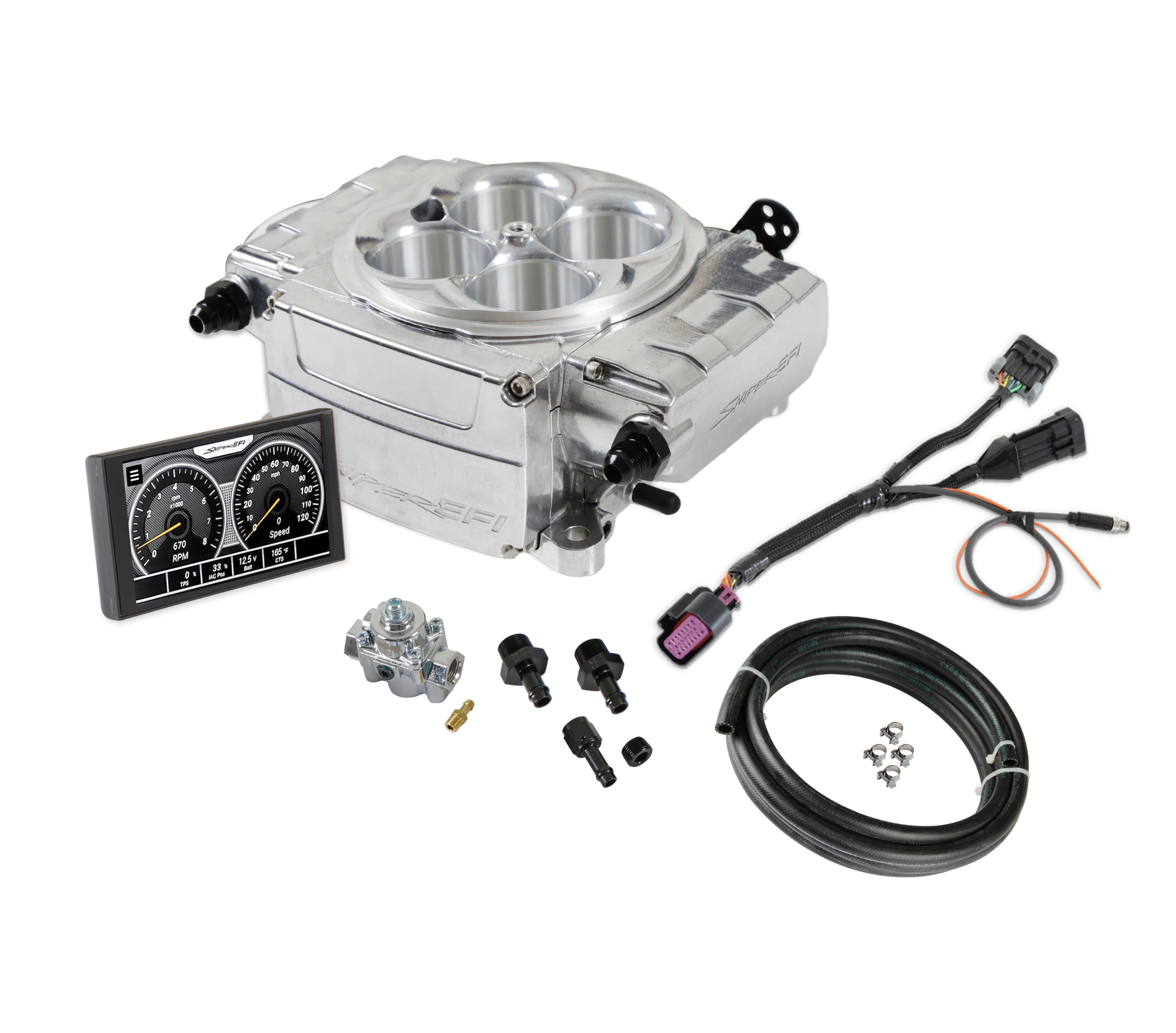 Holley Sniper EFI 550-510-5AE Holley Sniper 2 EFI Upgrade 5'' Kit w/ Regulator - Polished