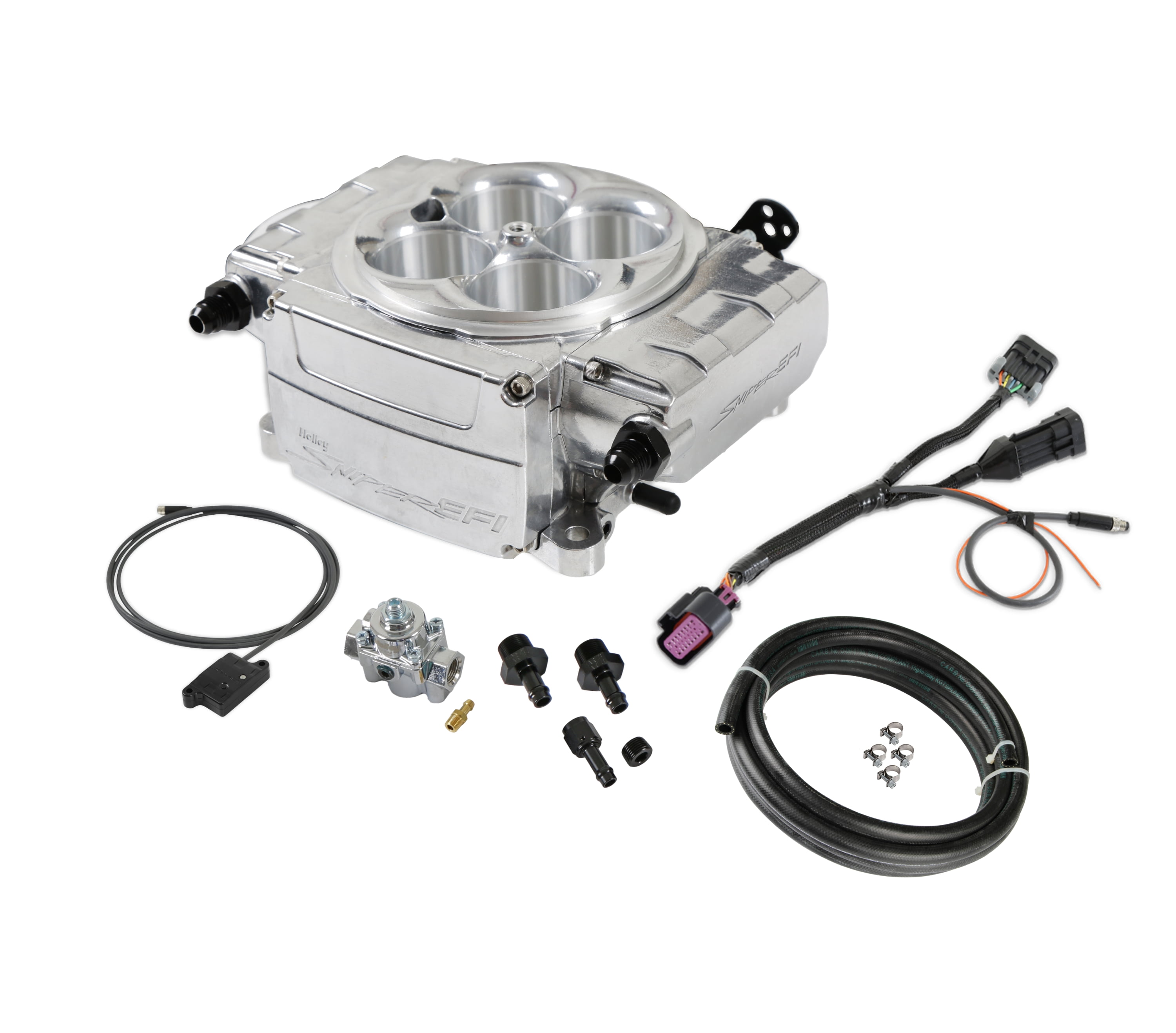 Holley Sniper EFI 550-510-BAE Holley Sniper 2 EFI Upgrade Bluetooth Module Kit w/ Regulator - Polished