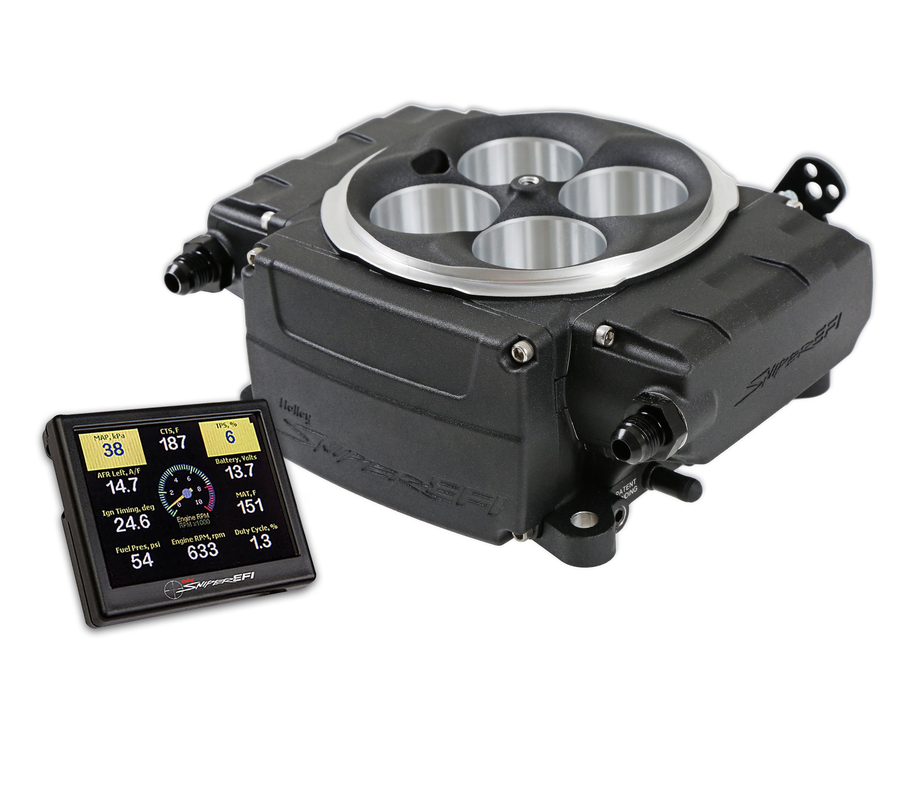 Holley Sniper EFI 550-511-3XX Sniper 2 EFI - Black - Base Kit - Without PDM - 3.5 in. Screen