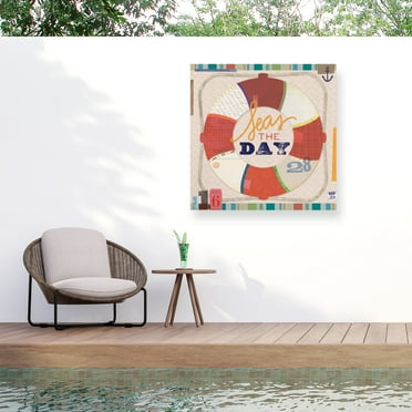 Holli Conger 'Coastal Collage 11' Outdoor Canvas