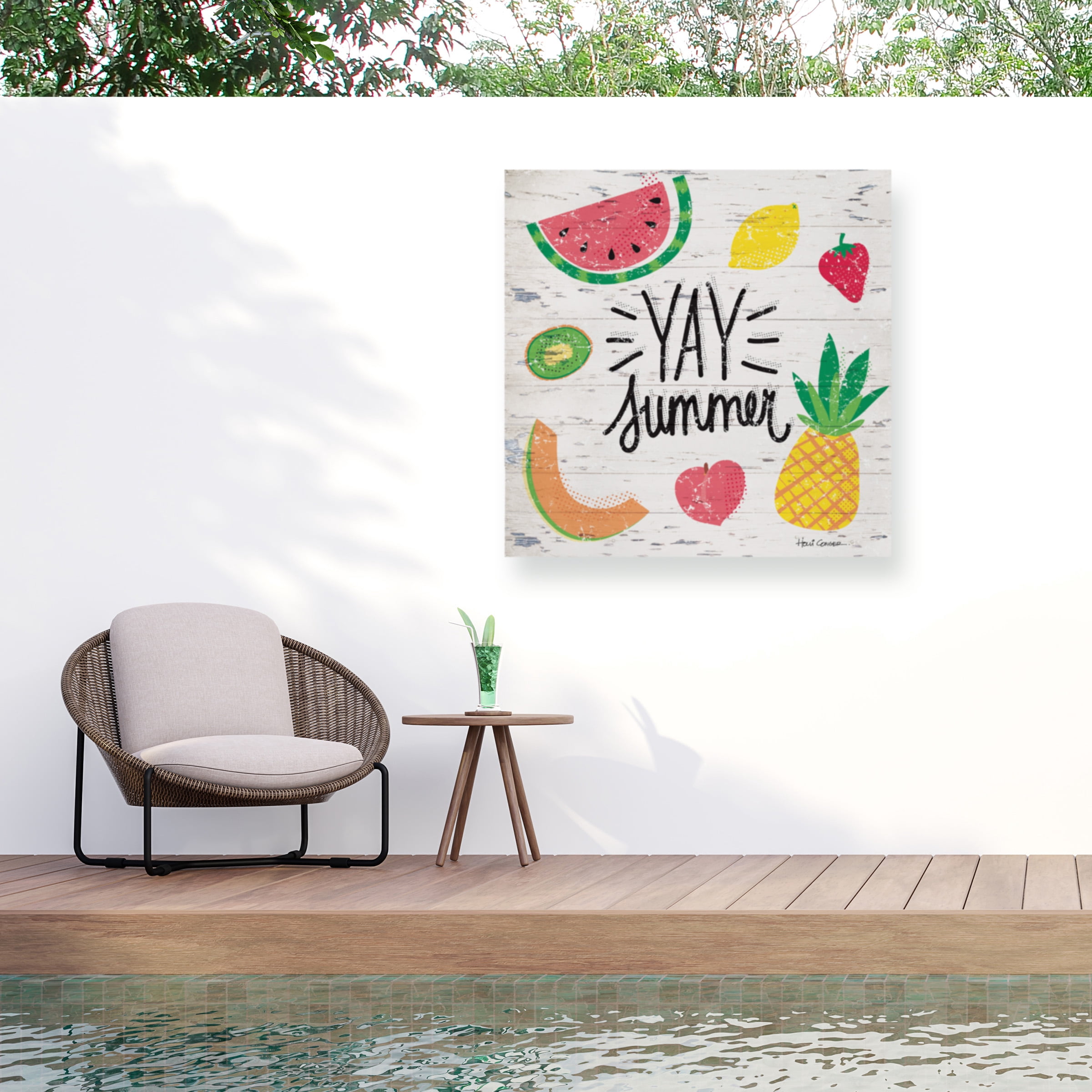 Holli Conger 'Summer Bounty 2' Outdoor All-Weather Wall Decor
