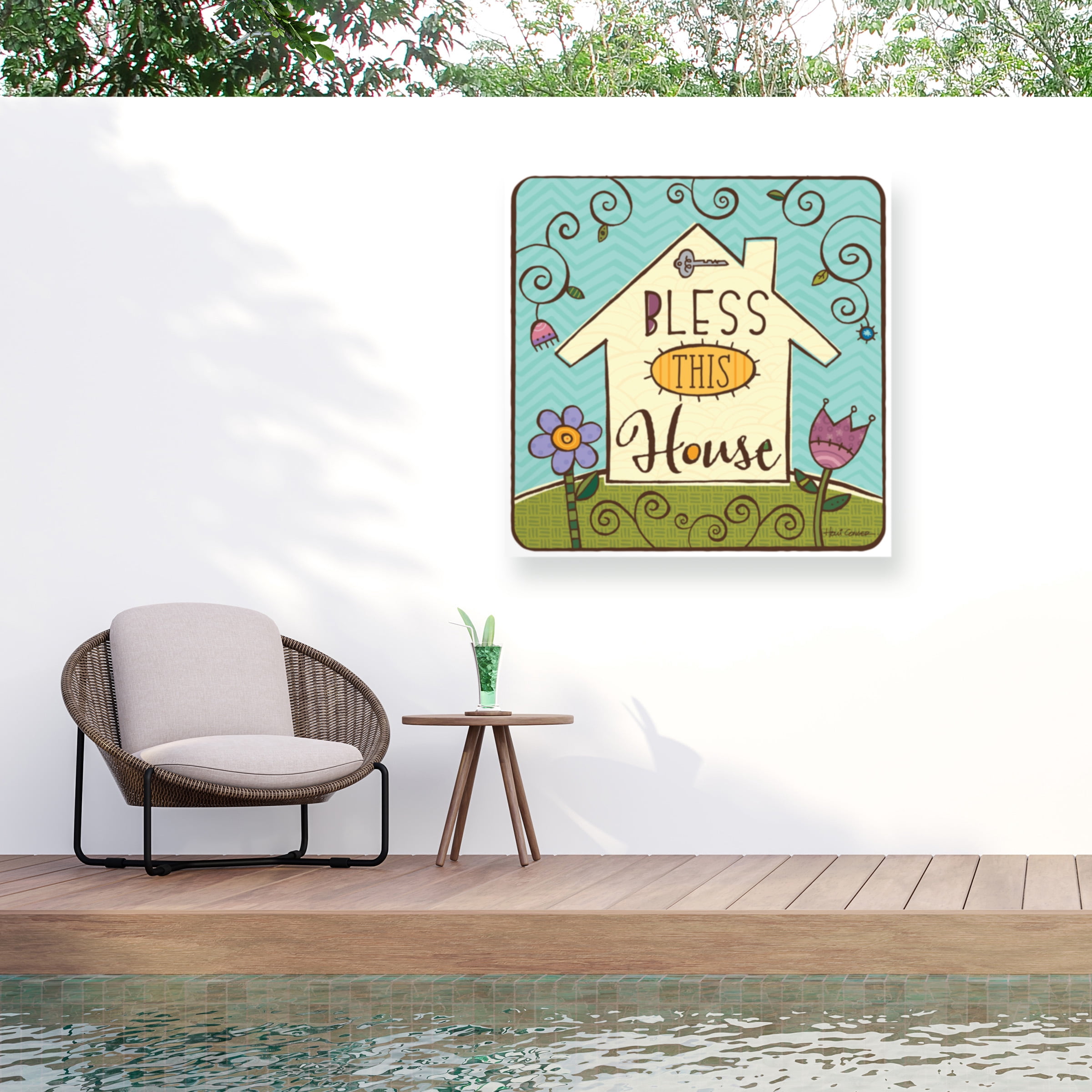 Holli Conger 'Treasures 1' Outdoor Canvas