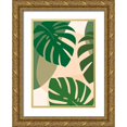 thumbnail image 1 of Hollie, Jasmine 11x14 Gold Ornate Wood Framed with Double Matting Museum Art Print Titled - Monstera, 1 of 4