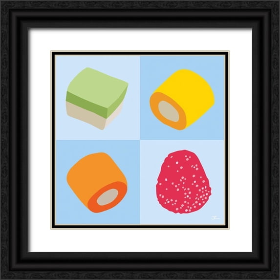 Hollie, Jasmine 12x12 Black Ornate Wood Framed with Double Matting Museum Art Print Titled - Sweets No.2