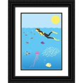 thumbnail image 1 of Hollie, Jasmine 18x24 Black Ornate Wood Framed with Double Matting Museum Art Print Titled - Underwater No.3, 1 of 4