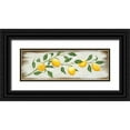 thumbnail image 1 of Hollihocks Art 18x9 Black Ornate Wood Framed with Double Matting Museum Art Print Titled - Lemon Branch, 1 of 4