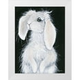 thumbnail image 1 of Hollihocks Art 19x24 White Modern Wood Framed Museum Art Print Titled - Bunny, 1 of 4