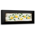thumbnail image 1 of Hollihocks Art 24x11 Black Modern Framed Museum Art Print Titled - Lemon Branch, 1 of 5