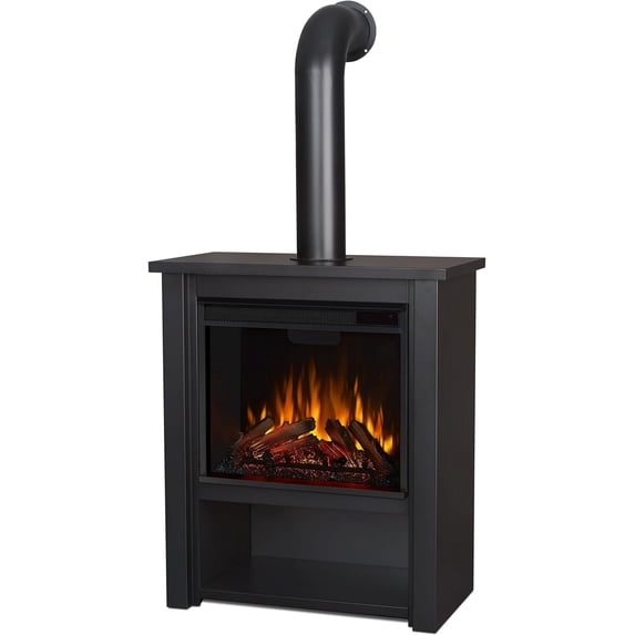 Real Flame Hollis 32" Electric Fireplace in Black